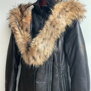 MACKAGE jacket with fur collar - almost brand new!